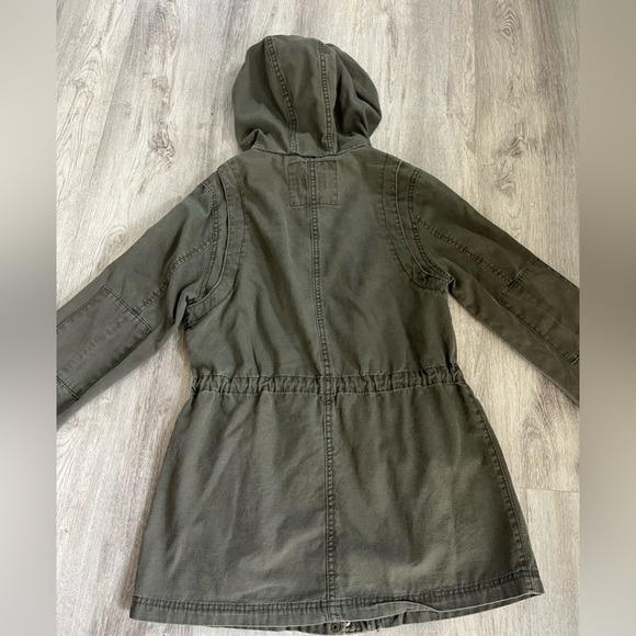 Universal Threads Olive Green Hooded Cotton Utility Jacket Small - Picture 3 of 6